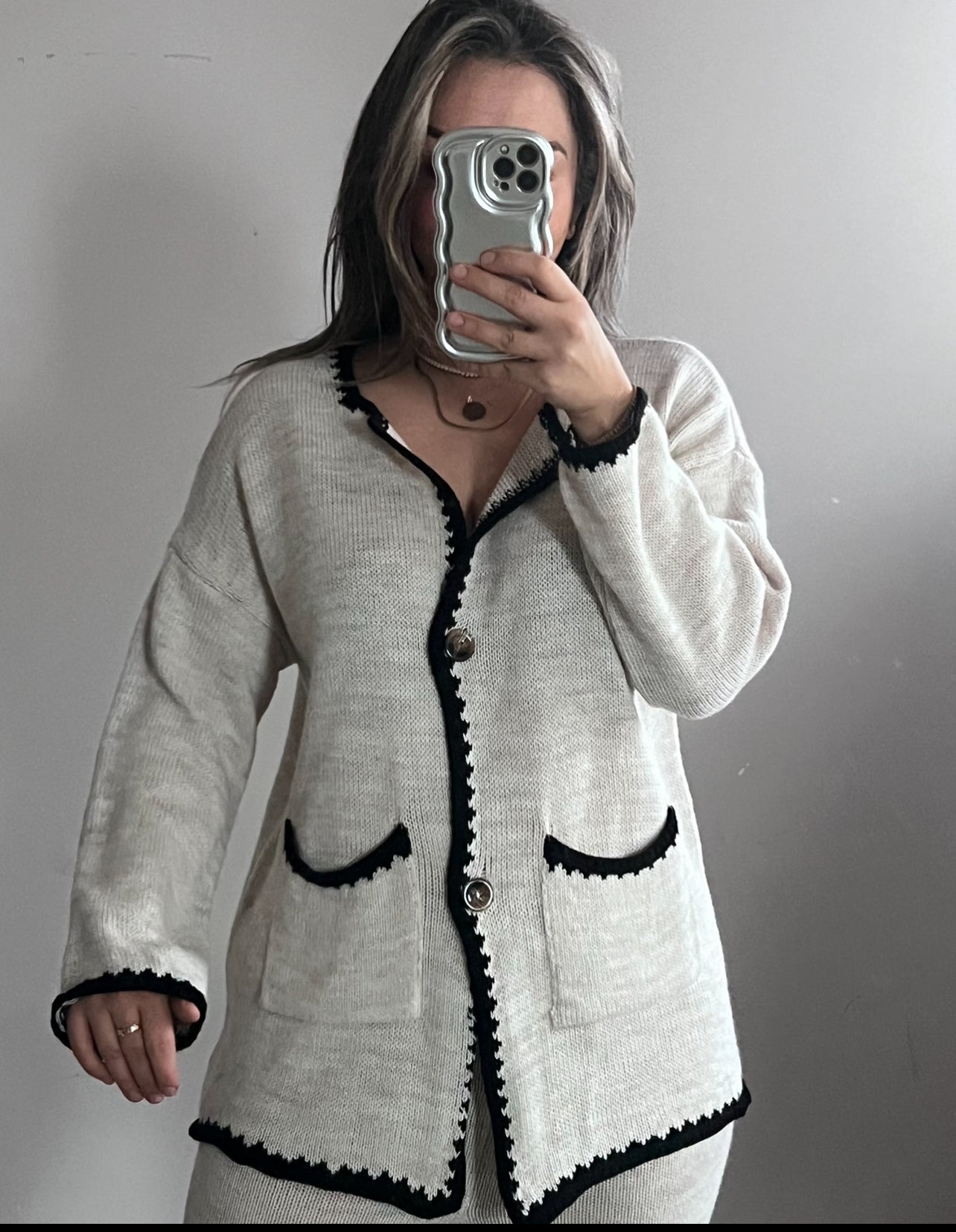 Knitted loungeset Beige