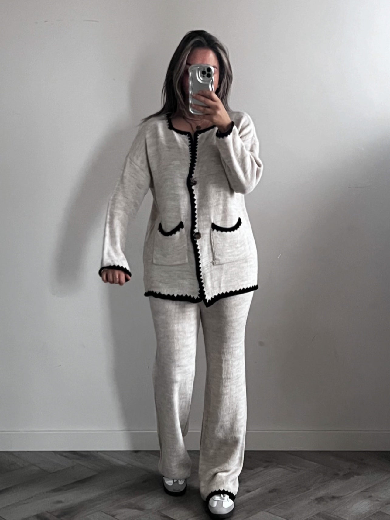 Knitted loungeset Beige