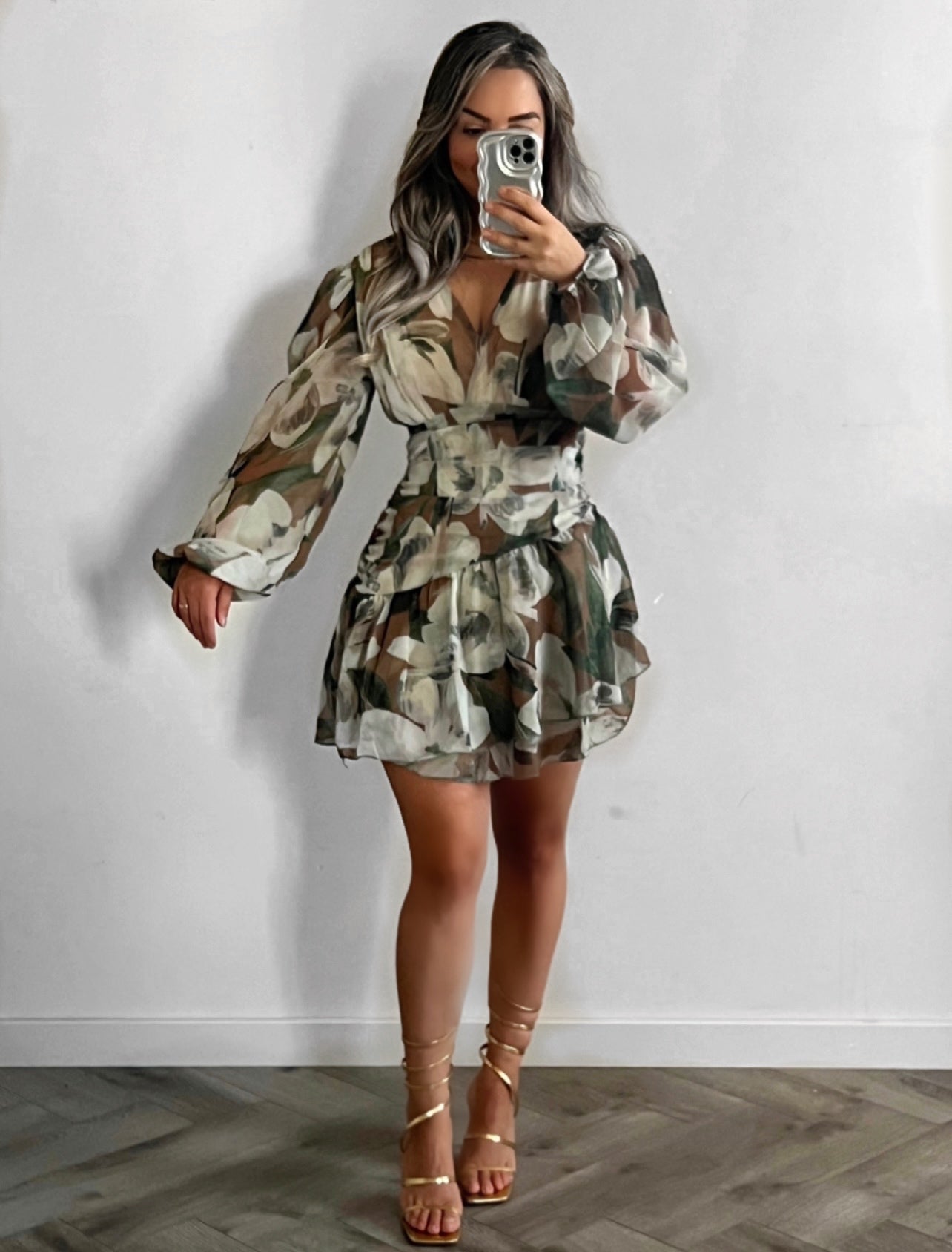 Floral mini dress