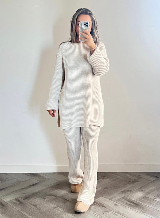 Knitted co-ord Beige
