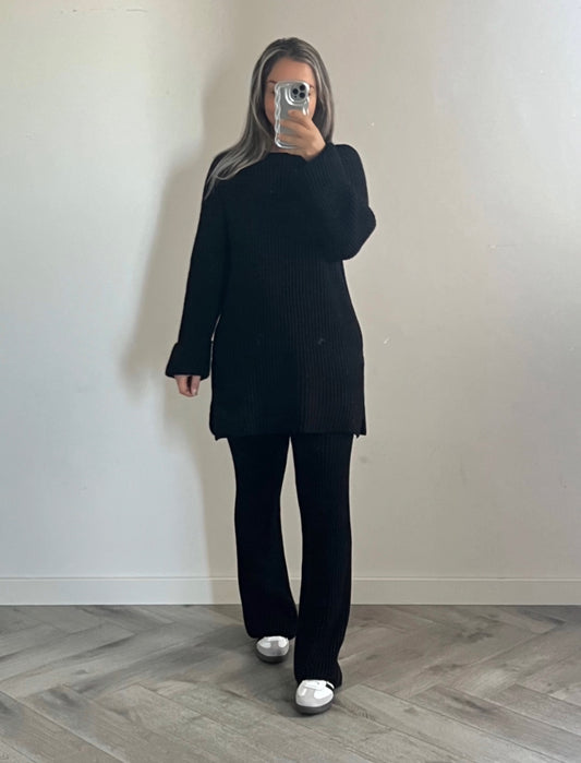 Knitted co-ord Black