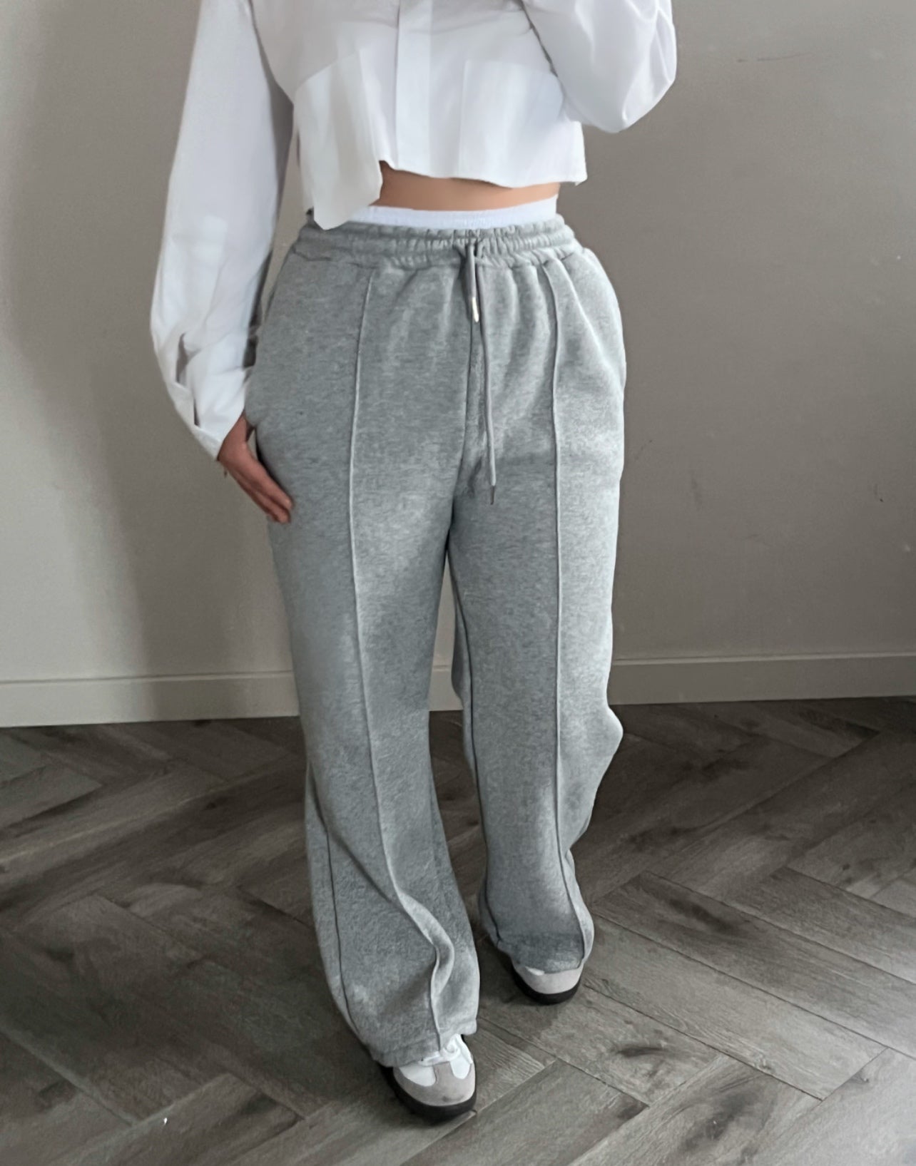 High waisted jogger pants