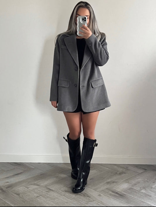 Oversized blazer Gray