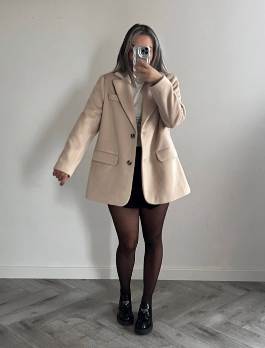 Oversized blazer Beige