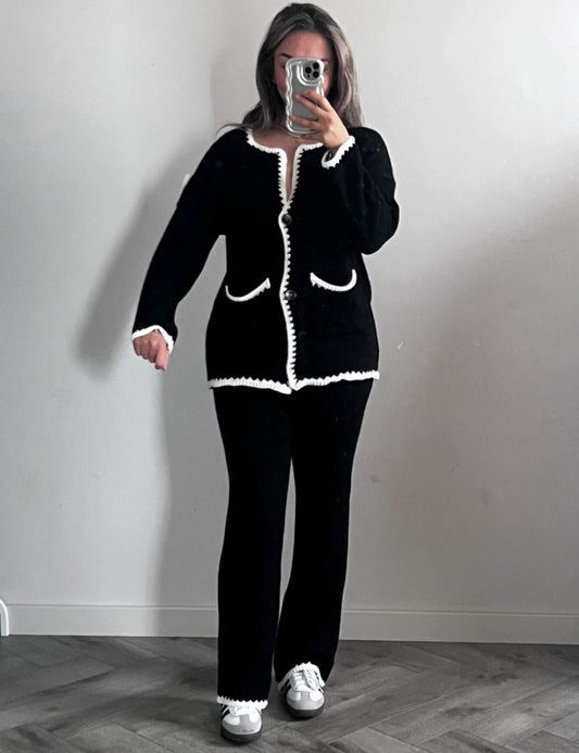 Knitted loungeset Black